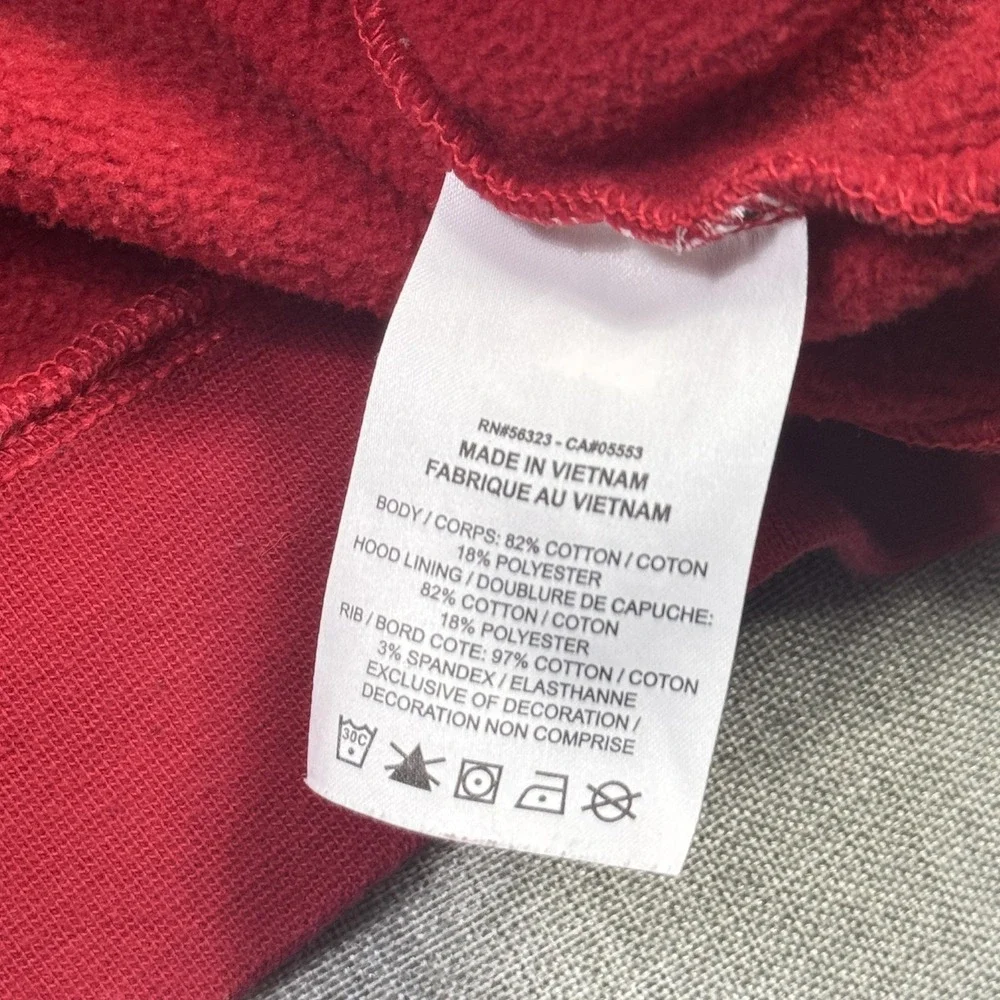 Nike Air Jordan Fleece Hoodie Mens‎ Small Red Pullover Heavyweight Hooded